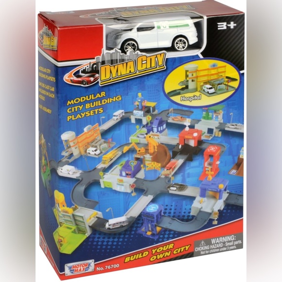 Motor Max Toys Dyna City Modular City Building Playset Hospital Ages 3 Poshmark